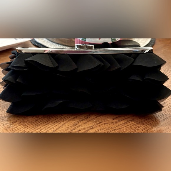 Call it Spring Black Ruffle Clutch - Picture 4 of 8